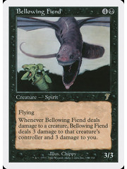 Magic: The Gathering Bellowing Fiend (119) Moderately Played