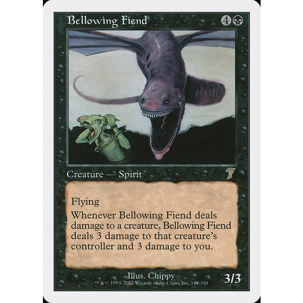 Magic: The Gathering Bellowing Fiend (119) Moderately Played