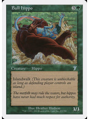 Magic: The Gathering Bull Hippo (233) Lightly Played Foil