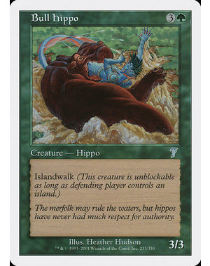 Magic: The Gathering Bull Hippo (233) Lightly Played Foil