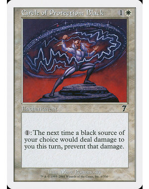 Magic: The Gathering Circle of Protection: Black (006) Lightly Played