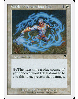 Magic: The Gathering Circle of Protection: Blue (007) Lightly Played