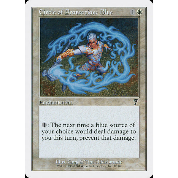 Magic: The Gathering Circle of Protection: Blue (007) Lightly Played