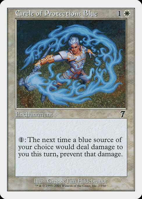 Magic: The Gathering Circle of Protection: Blue (007) Lightly Played -  Kingslayer Games