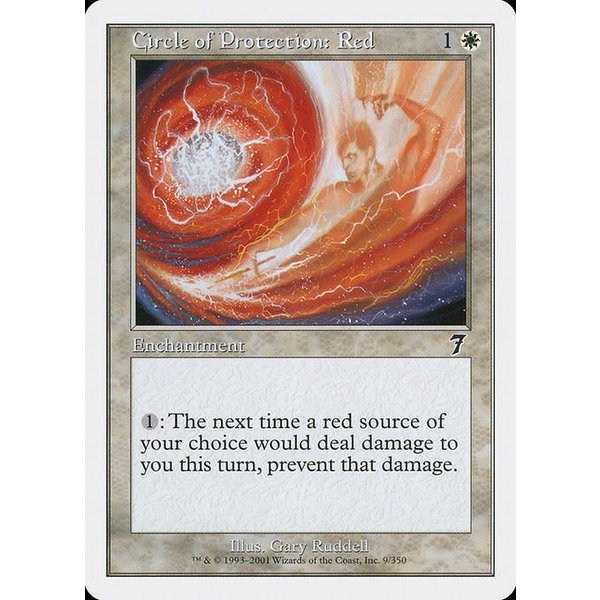 Magic: The Gathering Circle of Protection: Red (009) Lightly Played