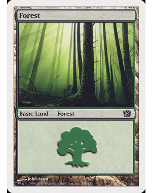 Magic: The Gathering Forest (348) Lightly Played