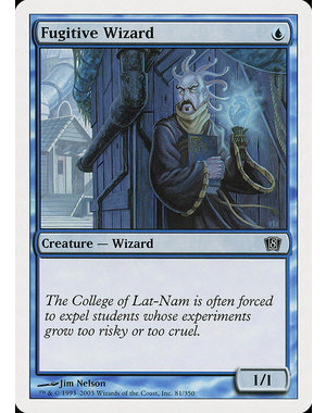 Magic: The Gathering Fugitive Wizard (081) Lightly Played