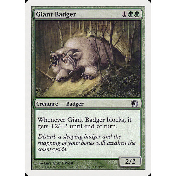 Magic: The Gathering Giant Badger (253) Lightly Played