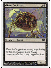 Magic: The Gathering Giant Cockroach (135) Lightly Played Foil
