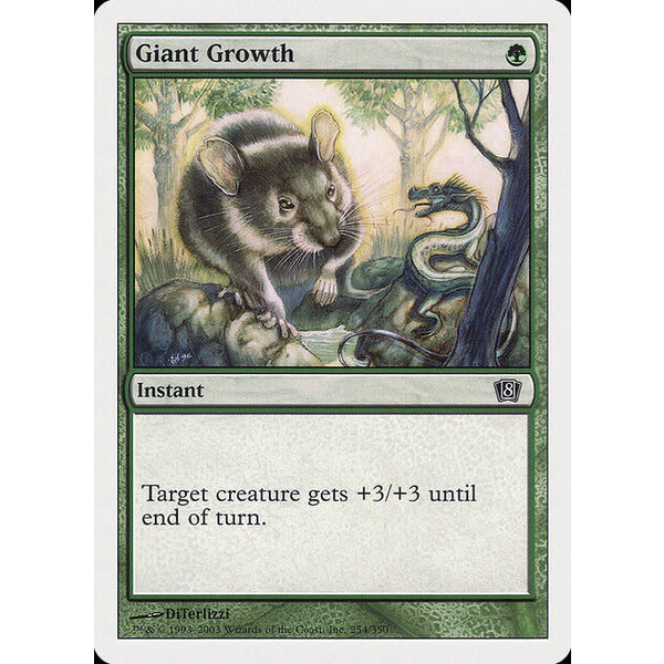 Magic: The Gathering Giant Growth (254) Heavily Played