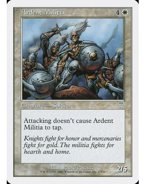 Magic: The Gathering Ardent Militia (002) Moderately Played