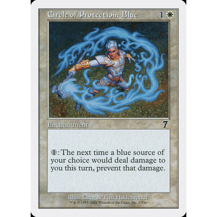 Magic: The Gathering Circle of Protection: Blue (007) Lightly Played