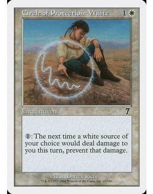 Magic: The Gathering Circle of Protection: White (010) Lightly Played