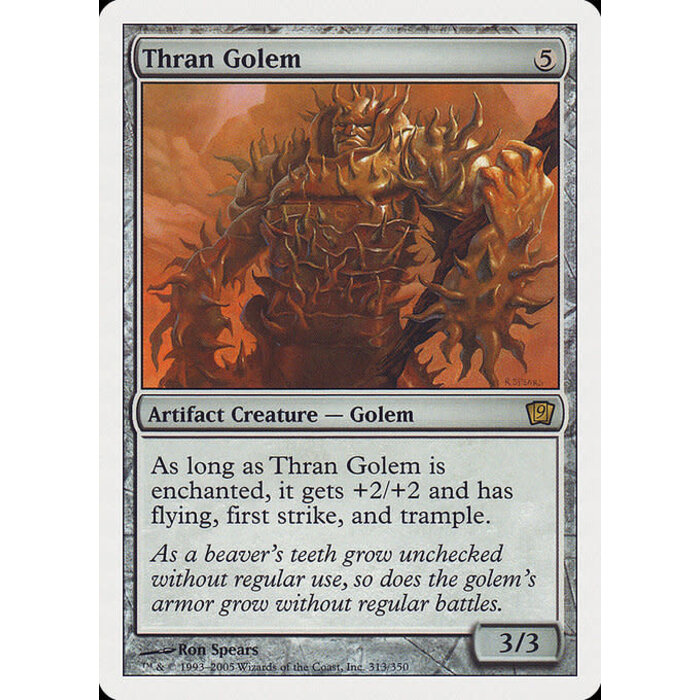 Magic: The Gathering Thran Golem (313) Moderately Played