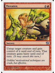 Magic: The Gathering Threaten (223) Damaged