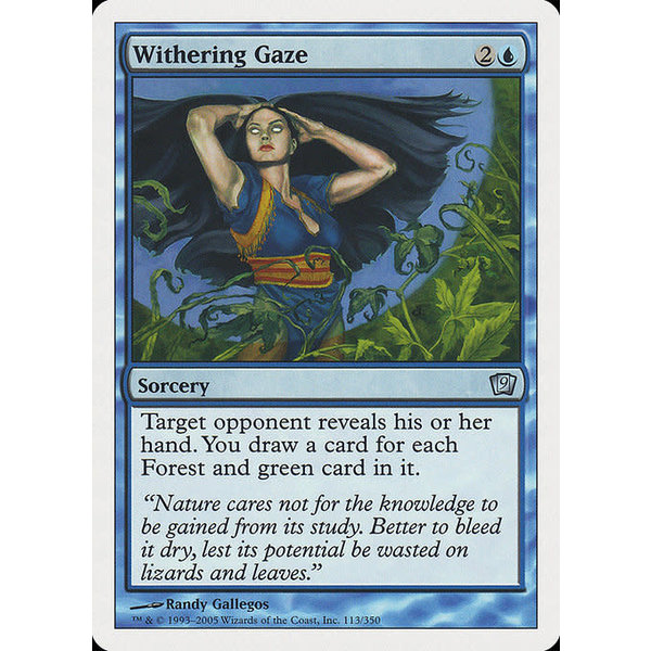 Magic: The Gathering Withering Gaze (113) Moderately Played