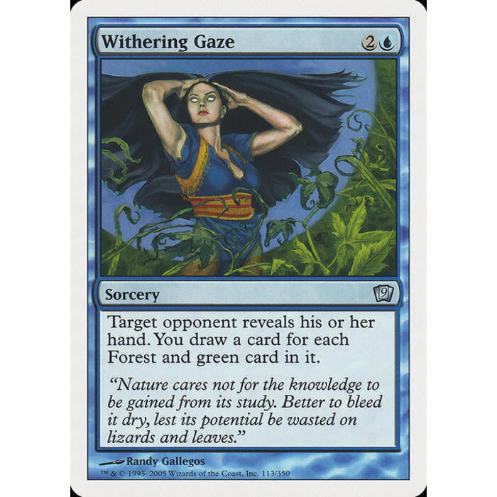Magic: The Gathering Withering Gaze (113) Moderately Played