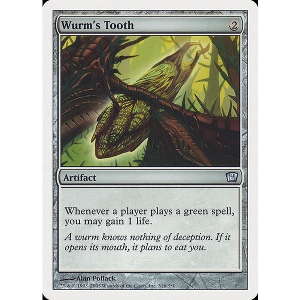 Magic: The Gathering Wurm's Tooth (316) Moderately Played