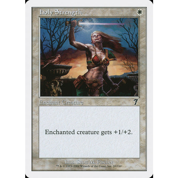 Magic: The Gathering Holy Strength (020) Lightly Played