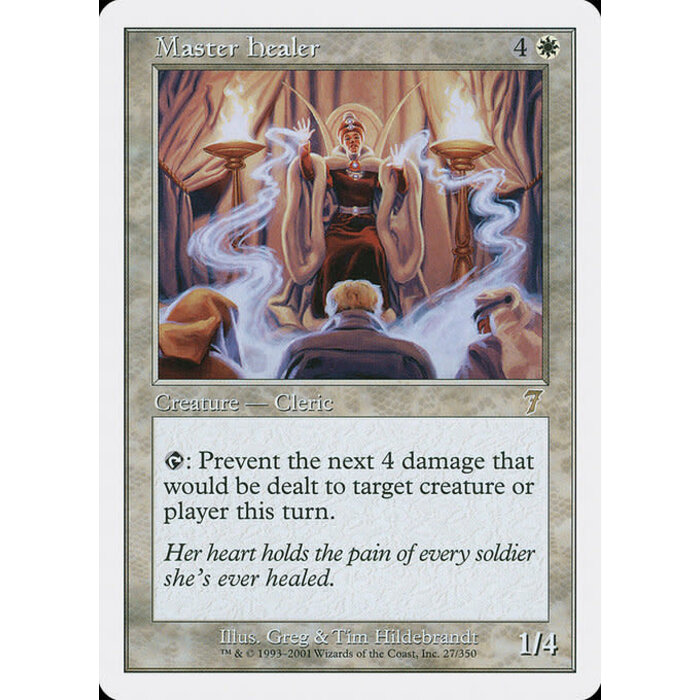 Magic: The Gathering Master Healer (027) Moderately Played