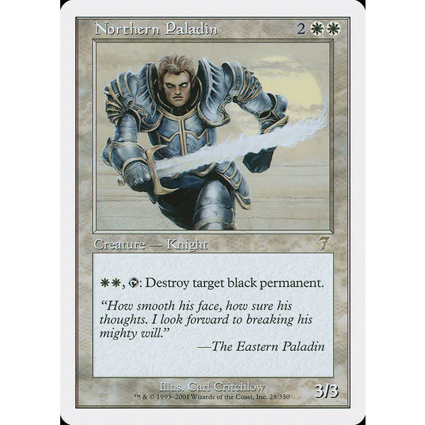 Magic: The Gathering Northern Paladin (028) Heavily Played