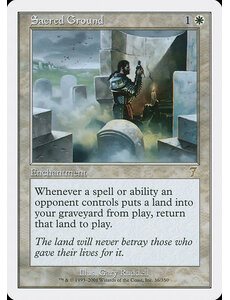 Magic: The Gathering Sacred Ground (036) Heavily Played