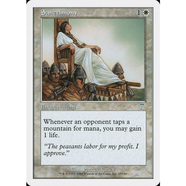 Magic: The Gathering Sanctimony (039) Lightly Played