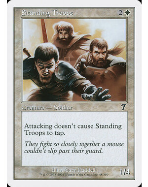 Magic: The Gathering Standing Troops (048) Lightly Played