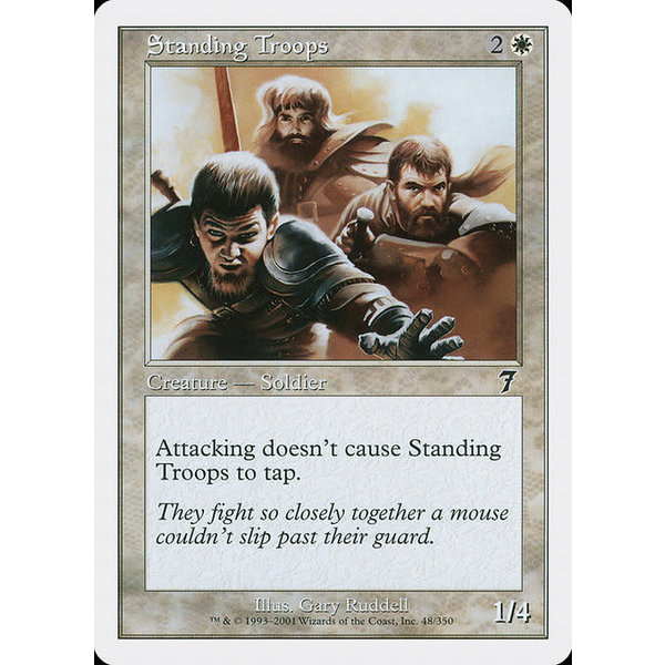 Magic: The Gathering Standing Troops (048) Lightly Played