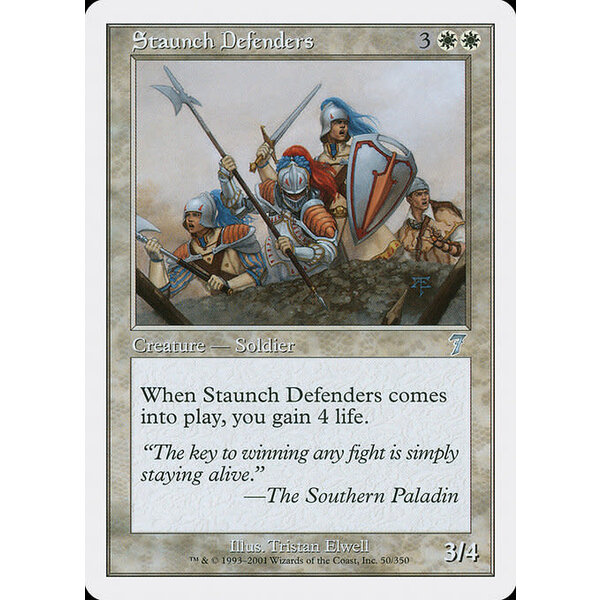 Magic: The Gathering Staunch Defenders (050) Lightly Played