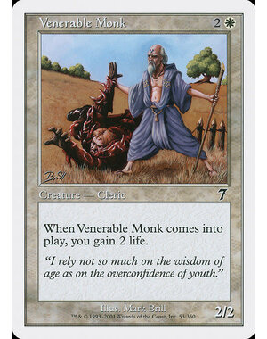 Magic: The Gathering Venerable Monk (053) Lightly Played