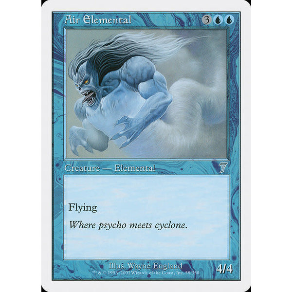 Magic: The Gathering Air Elemental (058) Lightly Played