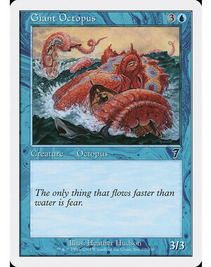 Magic: The Gathering Giant Octopus (077) Lightly Played