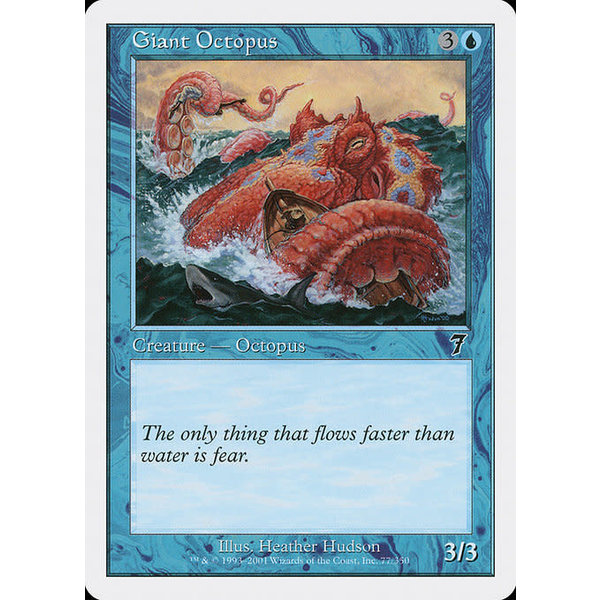 Magic: The Gathering Giant Octopus (077) Lightly Played