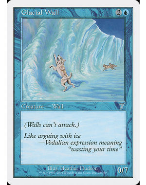 Magic: The Gathering Glacial Wall (078) Lightly Played Foil