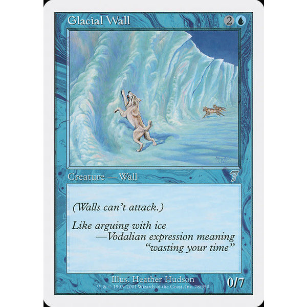 Magic: The Gathering Glacial Wall (078) Lightly Played Foil