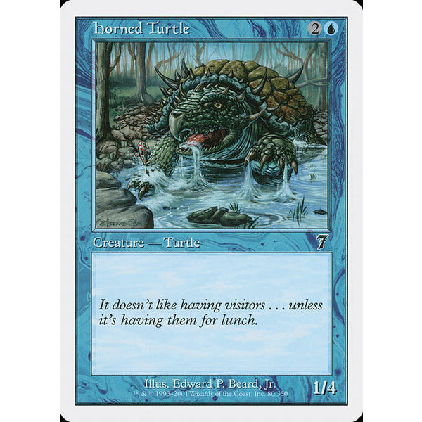 Magic: The Gathering Horned Turtle (080) Lightly Played