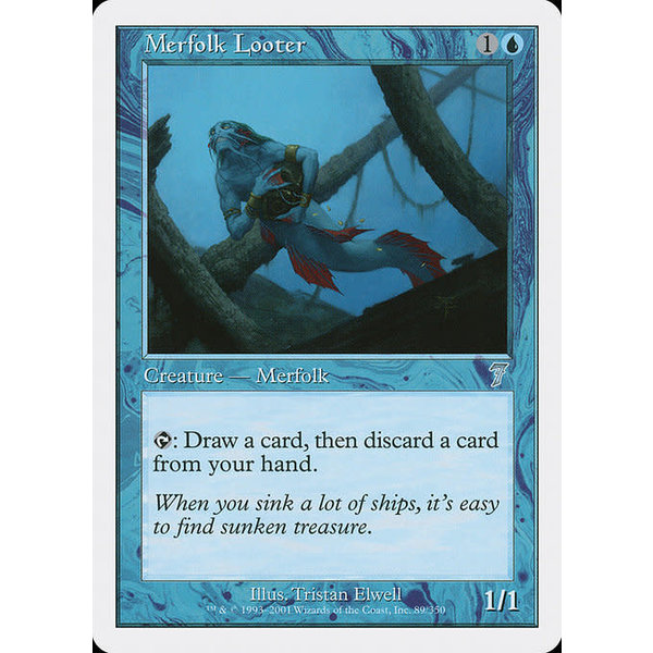 Magic: The Gathering Merfolk Looter (089) Lightly Played