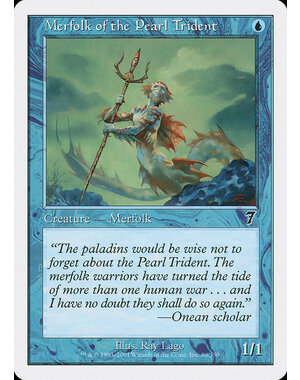 Magic: The Gathering Merfolk of the Pearl Trident (090) Moderately Played