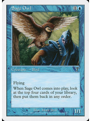 Magic: The Gathering Sage Owl (096) Lightly Played