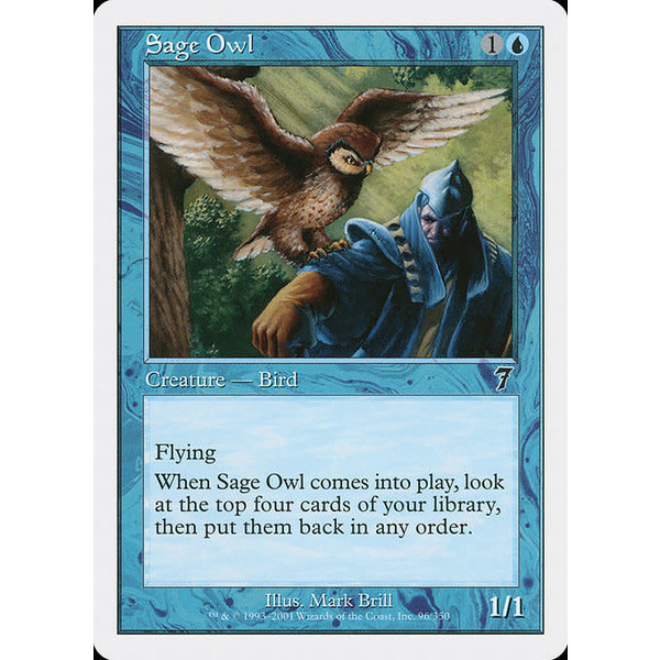 Magic: The Gathering Sage Owl (096) Lightly Played