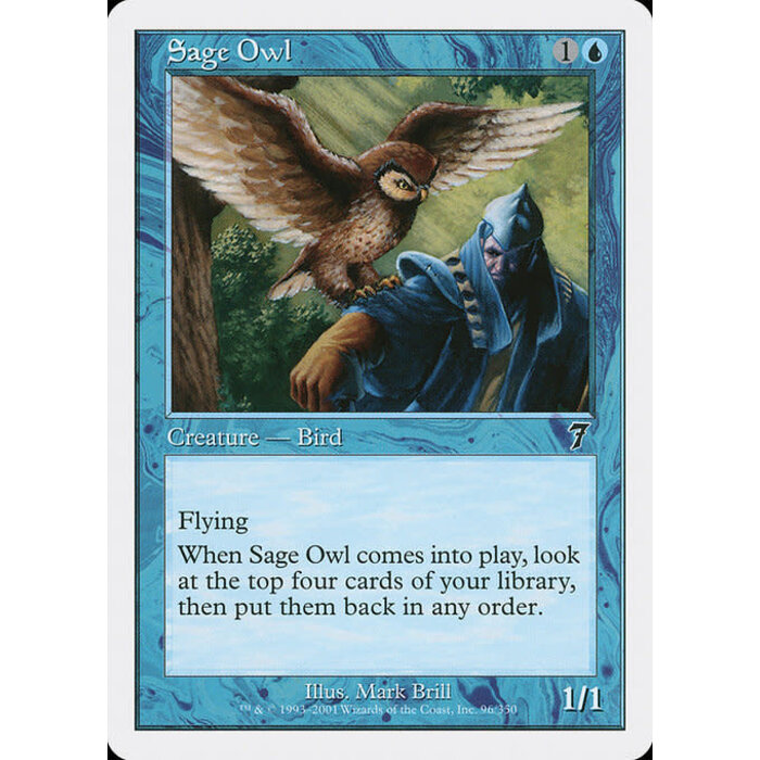 Magic: The Gathering Sage Owl (096) Lightly Played