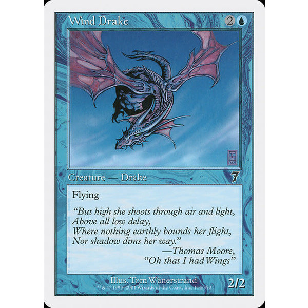 Magic: The Gathering Wind Drake (114) Lightly Played