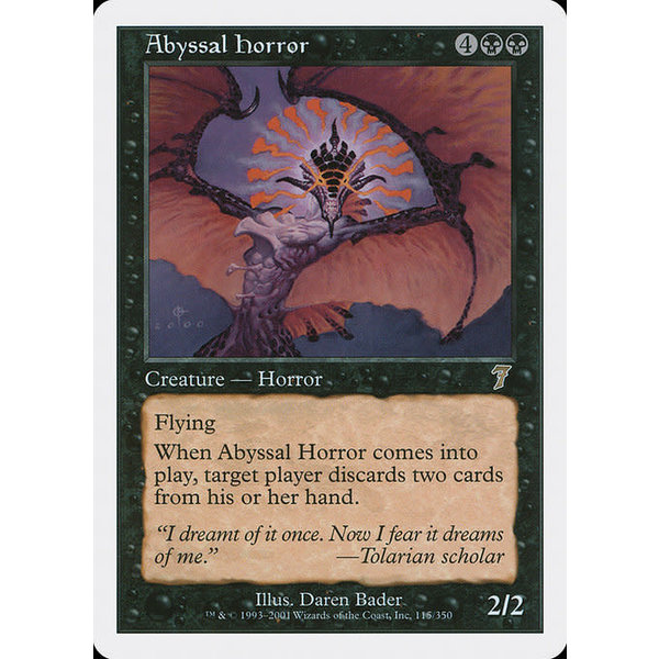 Magic: The Gathering Abyssal Horror (115) Moderately Played