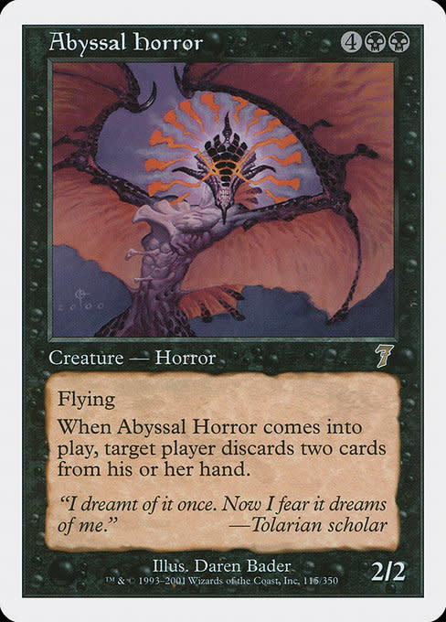 horror mtg cards Umbris, Fear Manifest Mill Exile Nightmare Tribal Magic Com  CommanderComplete The Gathering collectible card game MTG Say Its Name Duskmourn: