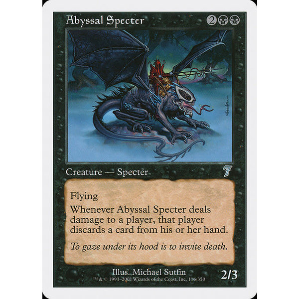 Magic: The Gathering Abyssal Specter (116) Lightly Played