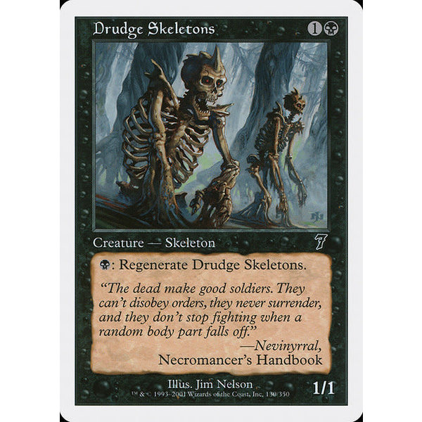 Magic: The Gathering Drudge Skeletons (130) Lightly Played