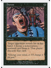 Magic: The Gathering Duress (131) Moderately Played