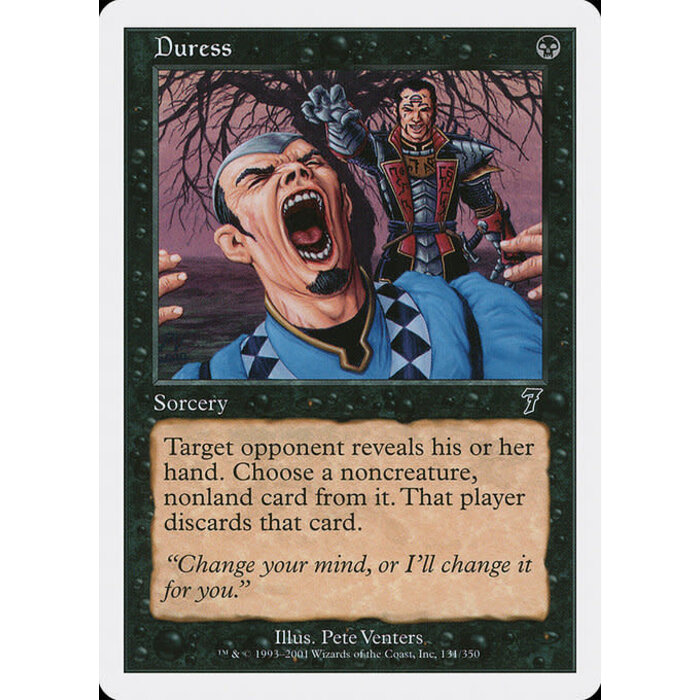 Magic: The Gathering Duress (131) Moderately Played