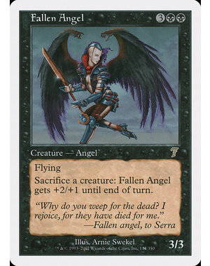 Magic: The Gathering Fallen Angel (134) Damaged